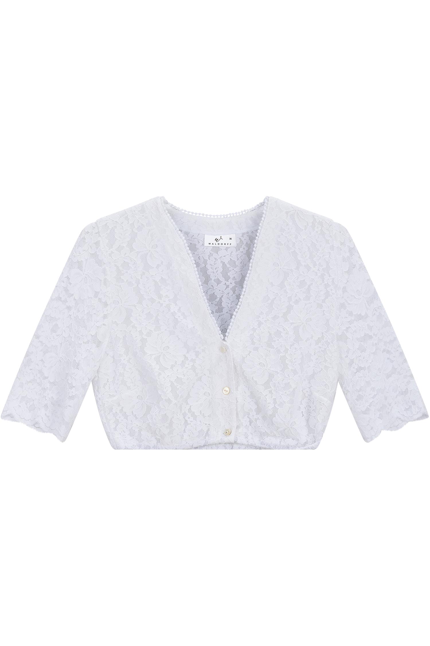 Dirndlbluse Andrea von Waldorff in Weiß